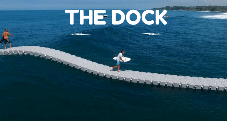 the dock : pont flottant pour le surf