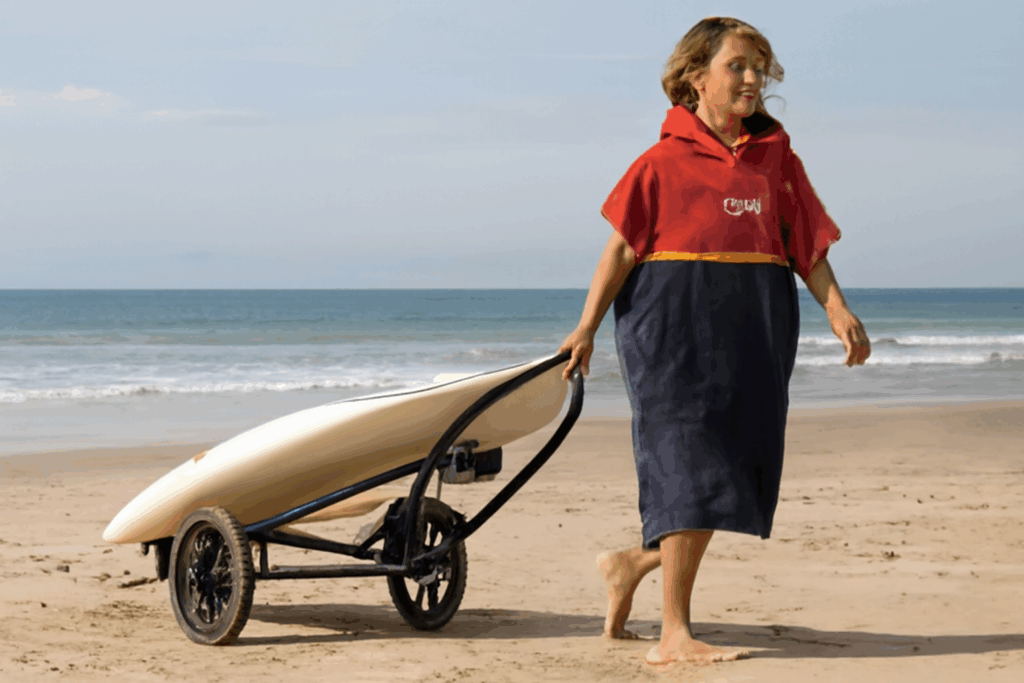 chariot planche de surf transport