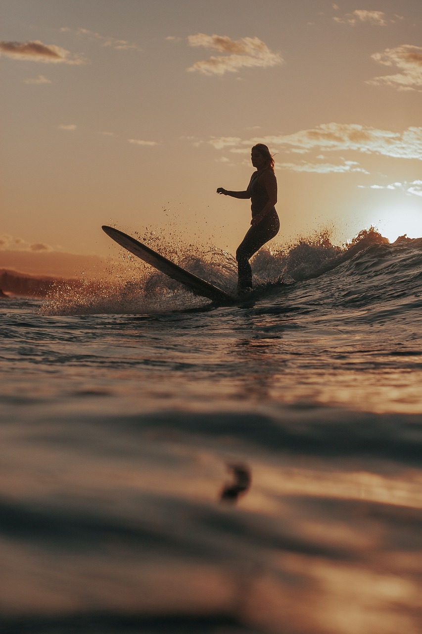 our-journey-02 girl, nature, phone wallpaper, surf, waves, surfer, female, woman, female surfer, surfing, surfboard, sea, ocean, watersports, aesthetic wallpaper, iphone wallpaper