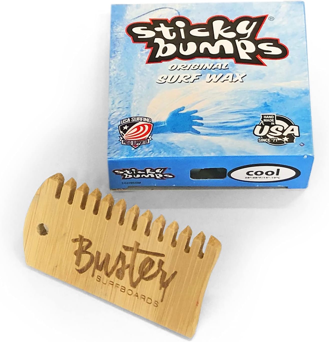 Set de surf : wax + peigne - adhérence et entretien
